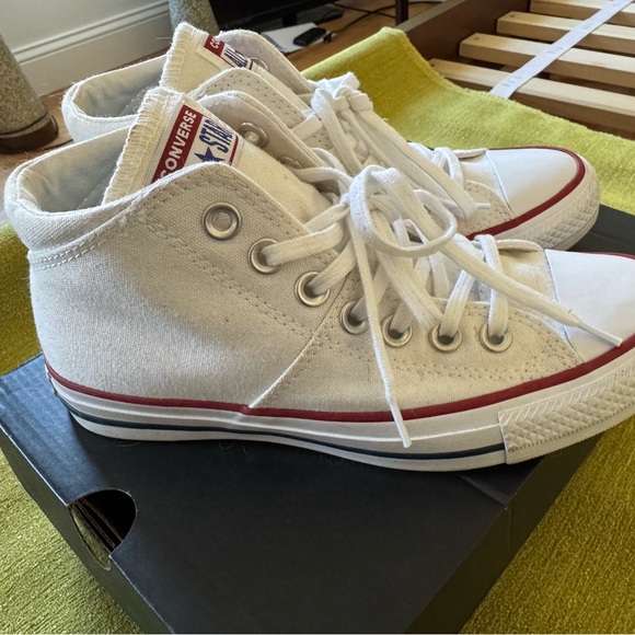 Converse White High-Top Sneakers - Picture 10 of 11
